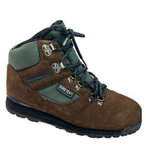 Vintage Merrell Hiking Boots Gore-Tex Nova GTX II Brown Suede 90s
